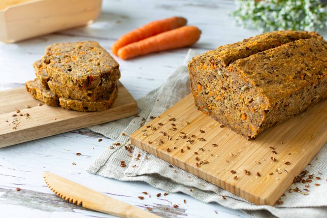 Dinkel-Karotten-Körner-Brot Vollkorn gesund