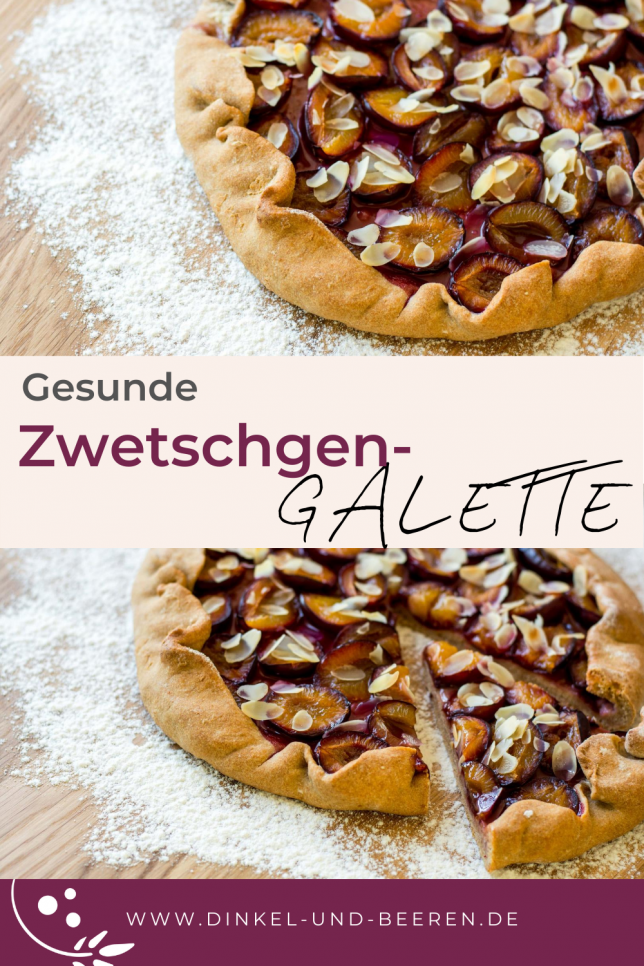 Zwetschgen-Galette gesund Dinkel Vollkorn zuckerfrei Zwetschgen-Galette gesund Dinkel Vollkorn zuckerfrei