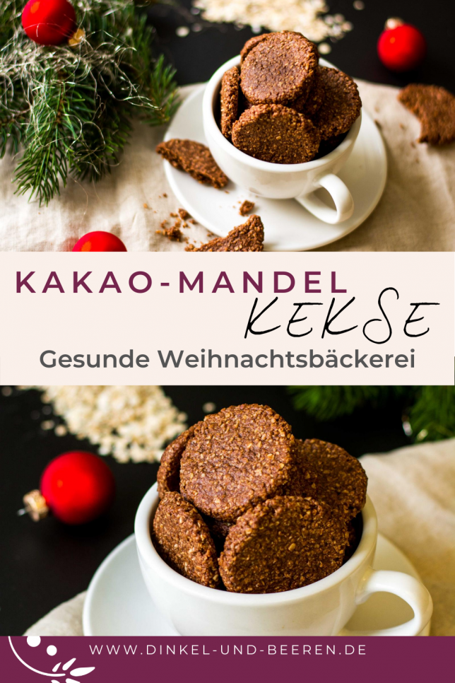 Kakao-Mandel-Kekse mit Haferflocken | Dinkel &amp; Beeren