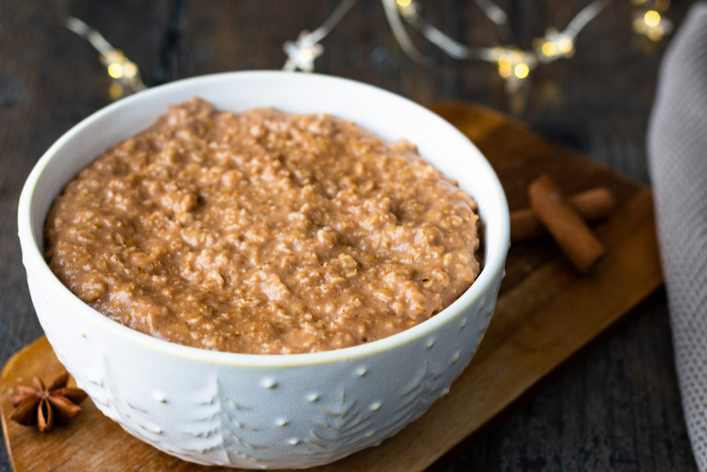 Lebkuchen-Porridge Frühstück Brunch Weihnachten Advent