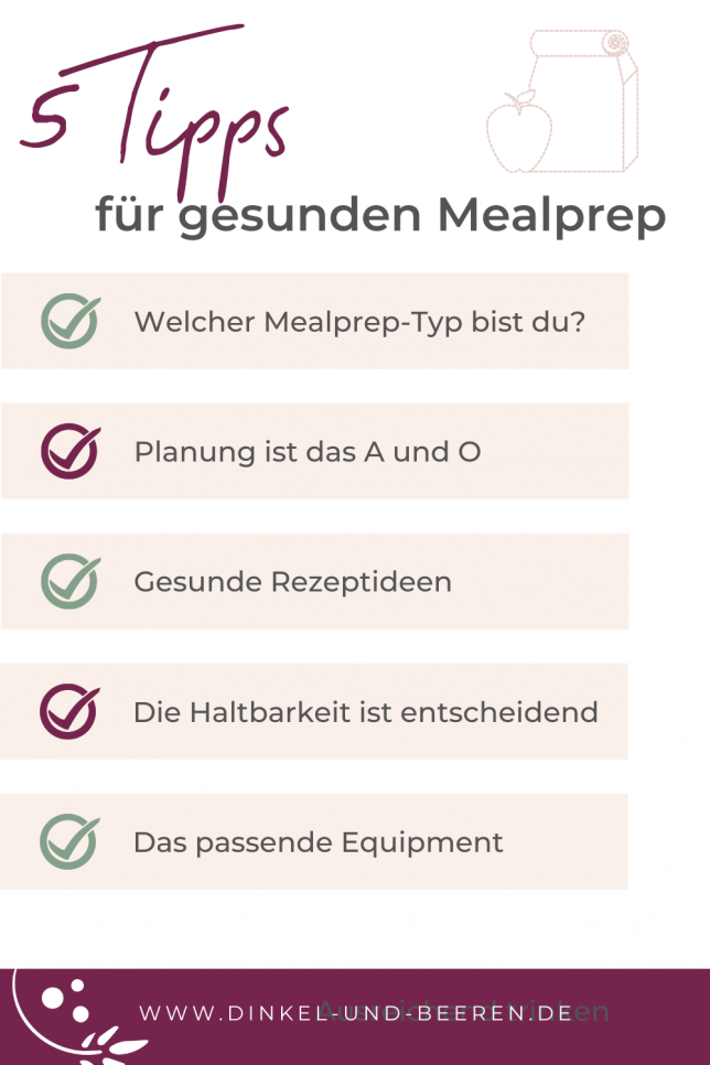Gesunder Mealpre Tipps Mealprep Tipps für gesunden Mealprep