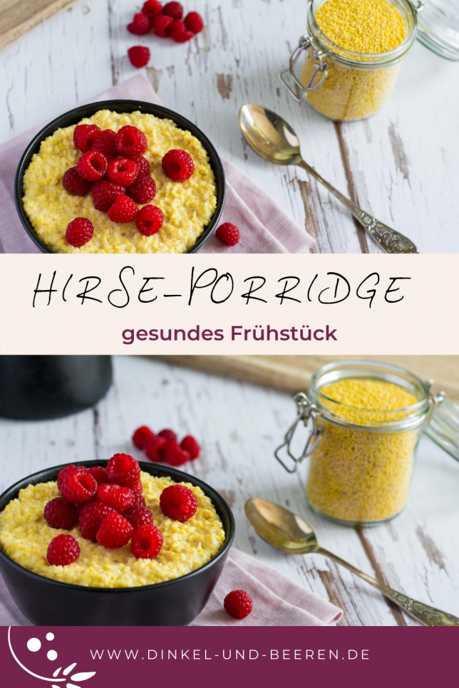 Hirse-Porridge mit Vanille gesund zuckerfrei Hirse-Porridge mit Vanille gesund zuckerfrei