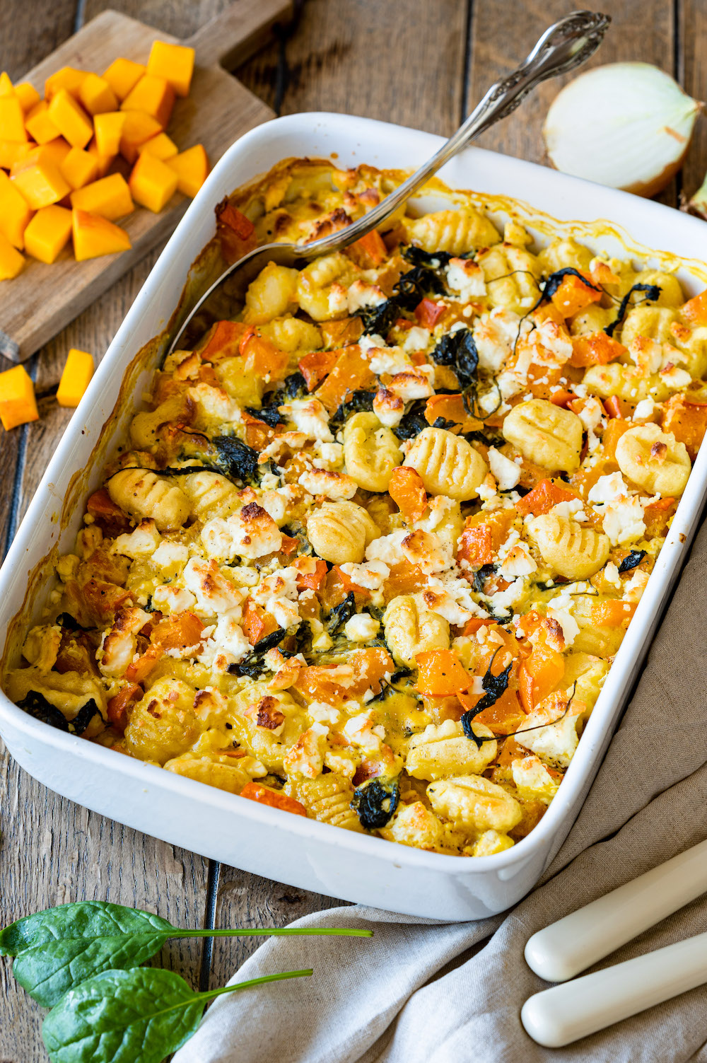 Kürbis-Gnocchi-Auflauf - saftig, vegetarisch und so lecker!