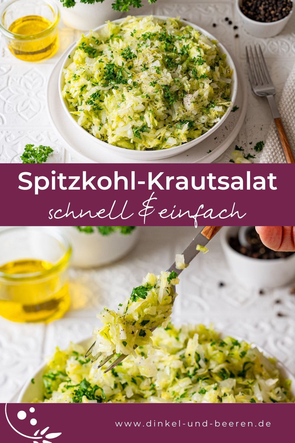 Spitzkohl-Krautsalat - schnell, einfach & gesund Spitzkohl-Krautsalat - schnell, einfach & gesund