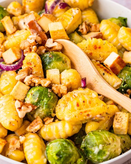 Gnocchi-Rosenkohl-Pfanne.