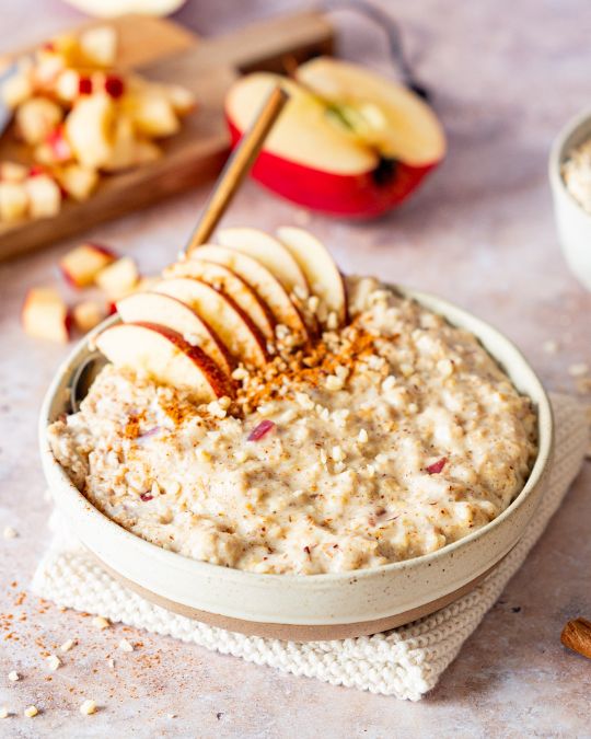 Apfel-Zimt-Porridge.