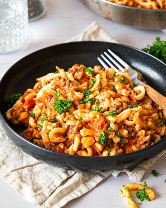 Spätzle-Linsen-Pfanne.