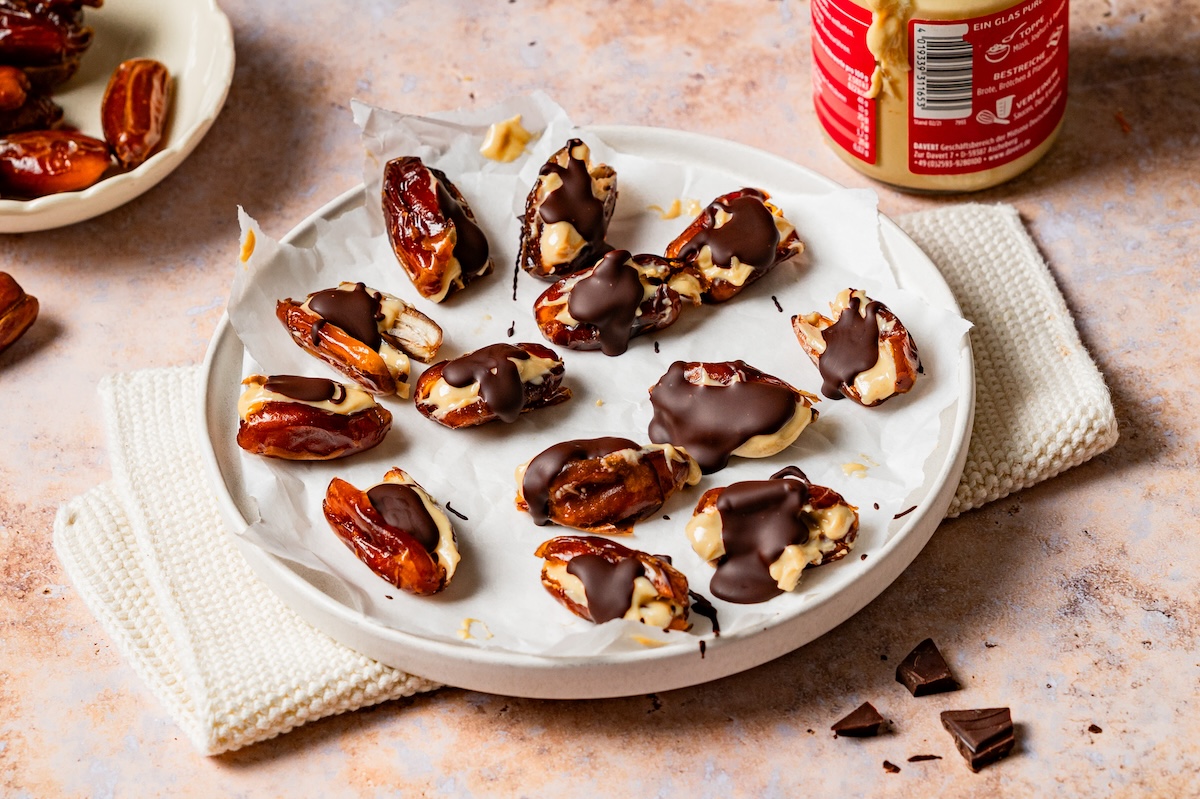 Cashewmus Datteln gesunder Snack.